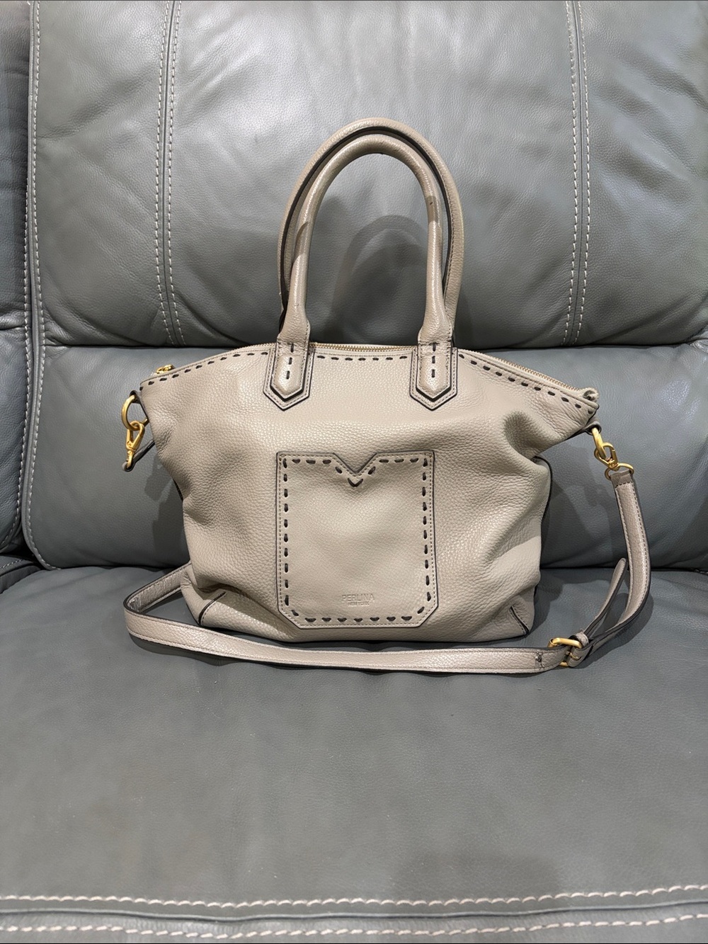 NWT Perlina Pebbled Leather Purse